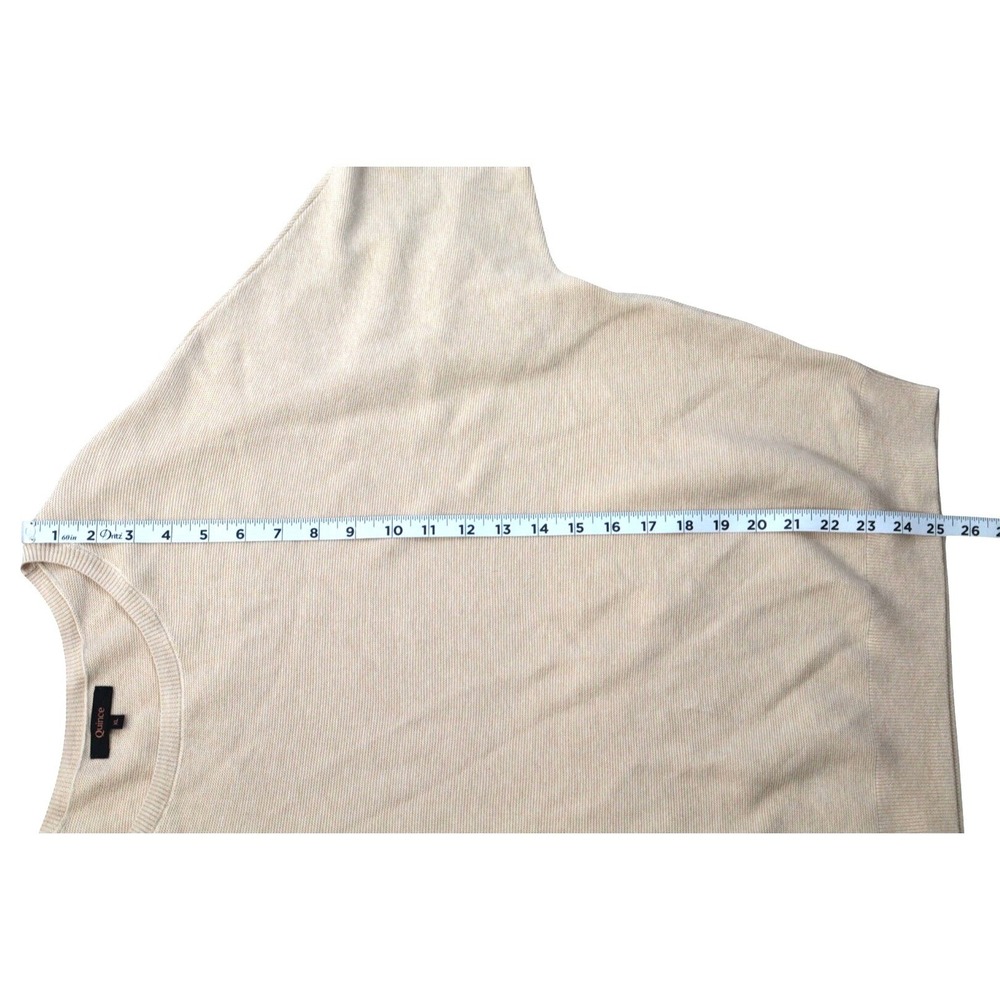 Quince Organic Cotton Cashmere Blend Dolman Sleeve Sweater Beige XL - Picture 4 of 8
